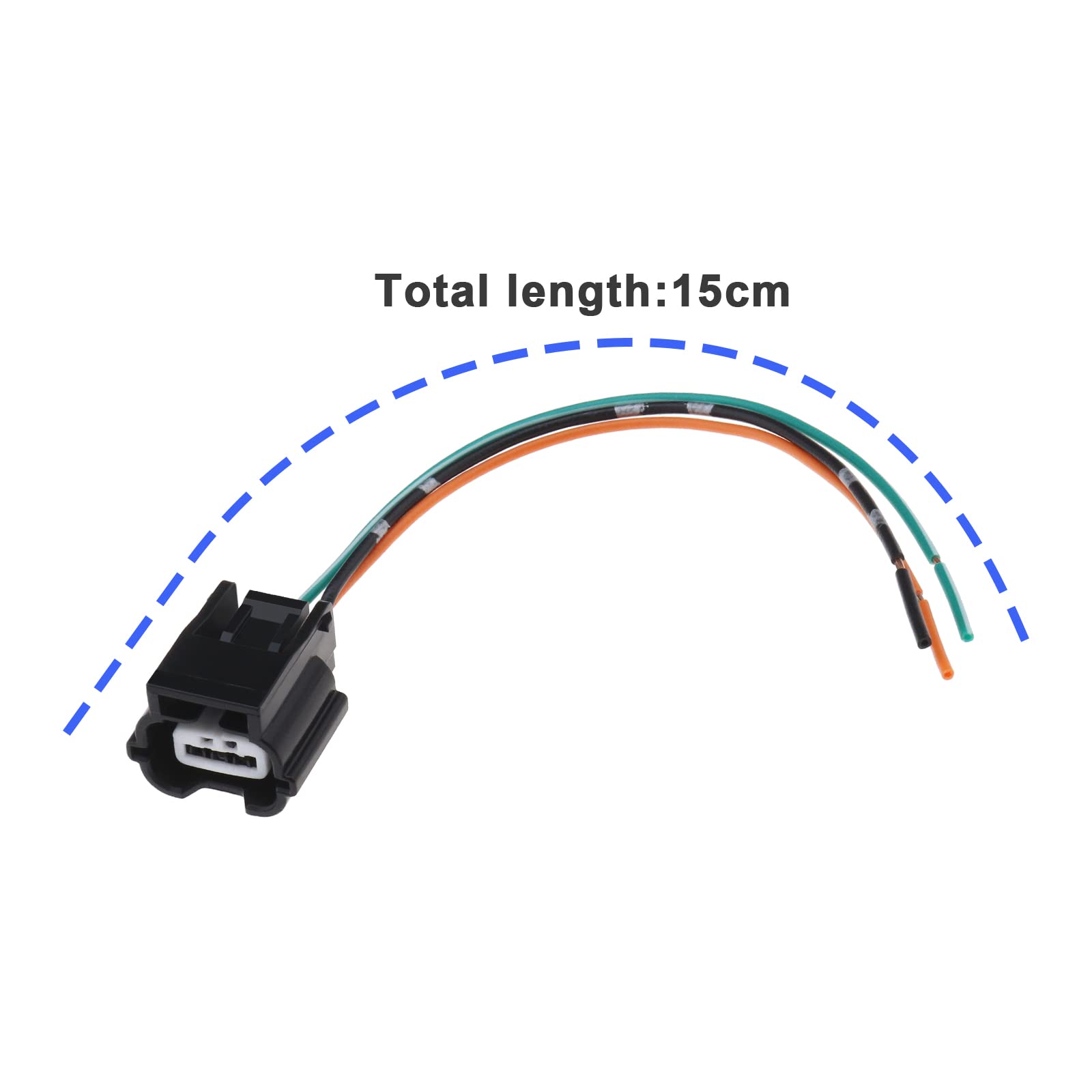Cavo connettore a 3 pin PDC sensore di parcheggio compatibile con Audi Renault 15 cm