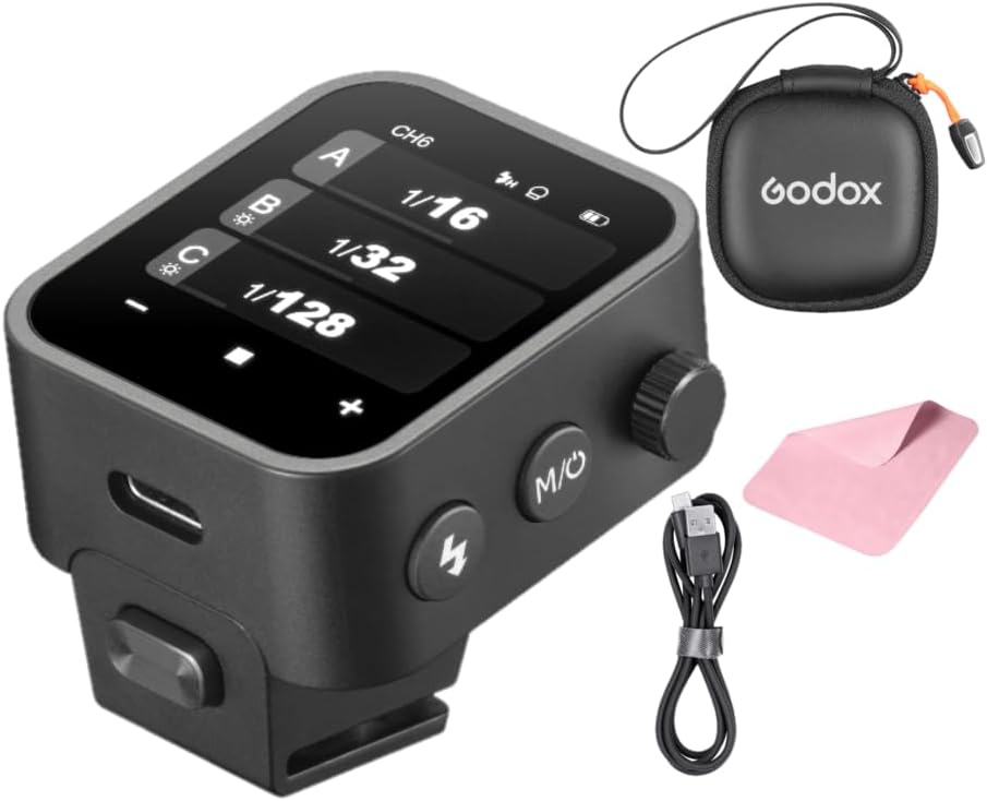 Godox X3-S TTL Wireless Flash Trigger for Sony Cameras, 1/8000s HSS&TCM Function, Li-ion Battery, USB-C Charging, Touchscreen Transmitter Compatible with Sony A7IV/A7C/A7M4/A7R/A7RIII & Godox V1/V100