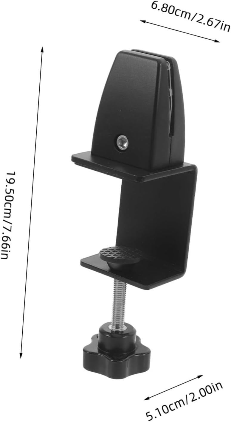 2pcs Desk Partition Clips Aluminum Alloy Privacy Screen Clamp Easy to Install Desk Baffle Clip