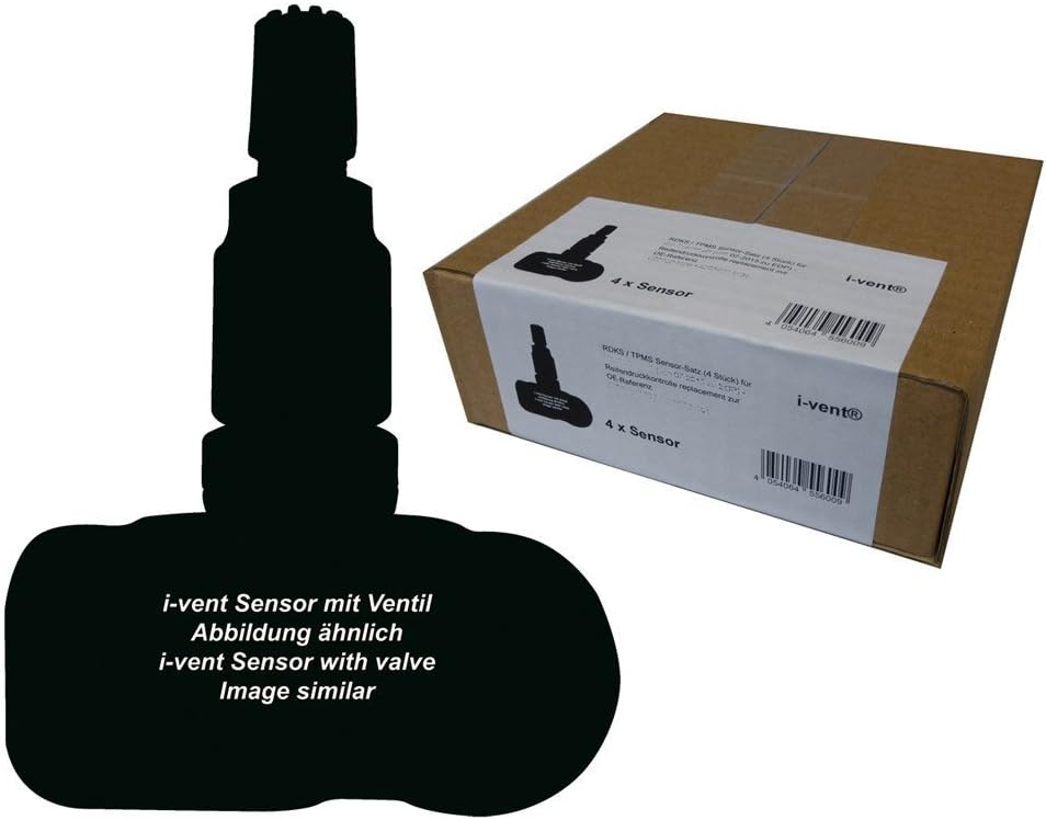 i-vent RDKS/TPMS sensor set (4 pieces) for Vauxhall Insignia (type GM G3700) from 01-2008 to EOP - tyre pressure control replacement for OE reference 13581560/13598775