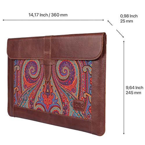 Londo Top Grain Leather Macbook Bag Laptop Sleeve For Macbook Pro And Macbook Air Case - 14 Inch - 13 Inch (M2, M2 Pro, M2 Max, M1) - 13.3 Inch - Ipad Pro 12.9 Inch - 2020 2021, 2022 And 2023 Models #TOP1