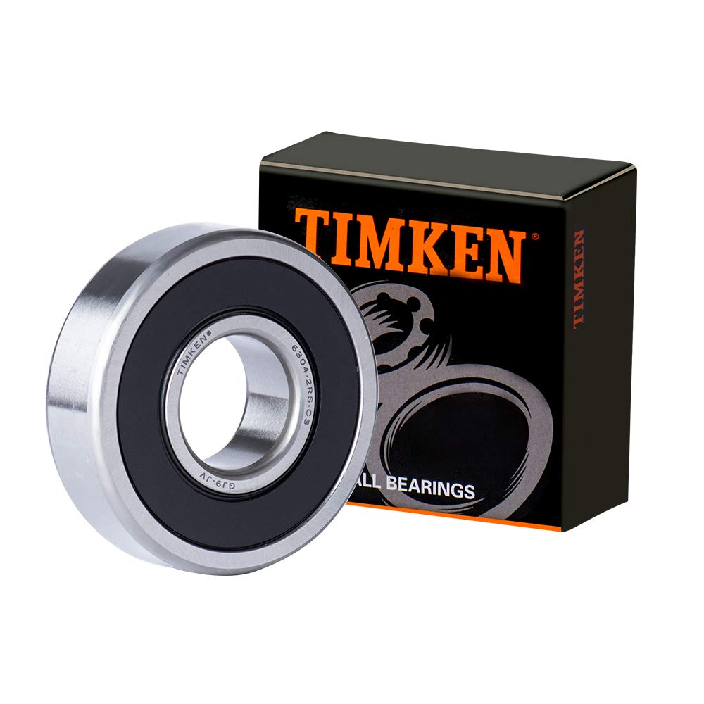2PACK TIMKEN 6304-2RSC3 Double Rubber Seal Bearings 20x52x15mm Pre-Lubricated and Stable Performance and Cost Effective C3 Clearance Deep Groove Ball