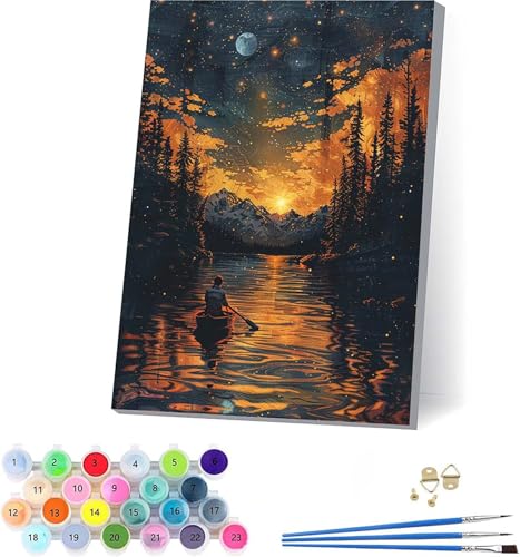 G v yCgoCio[ i DIY Paint by Numbers LbghG h G fW^G uVƃANG̋ l̂߂̃NGCeBuȎ z[ ItBX Mtg 70x95cm t[t U-