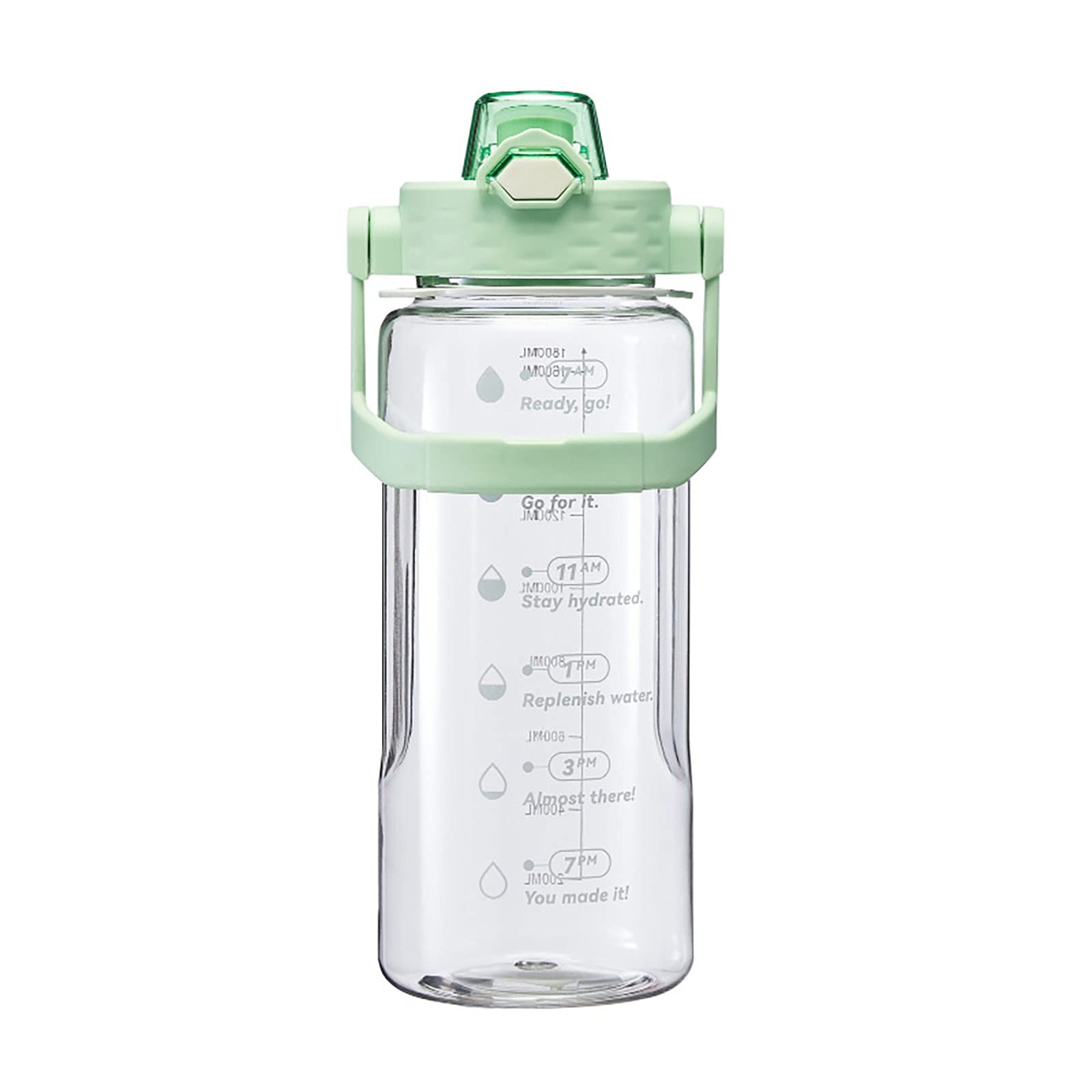 Sports water bottle 1800ml, suitable for sports, hiking, school 