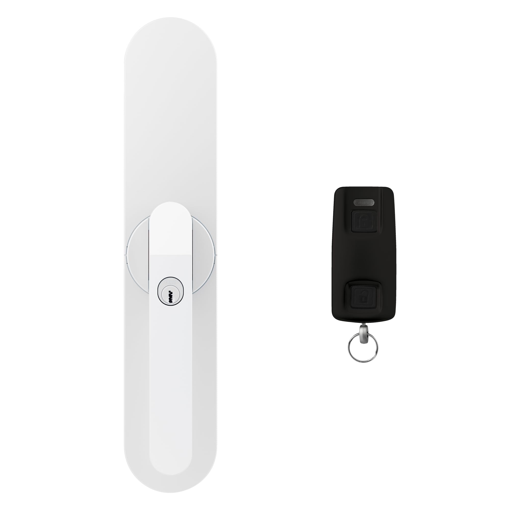 ABUS Fensterantrieb WINTECTO One mit Fernbedienung CFF3100 – Smarter Fenstergriff für Fenster, Balkon- und Terrassentür – mit Alarmfunktion – einfache Montage ohne Bohren