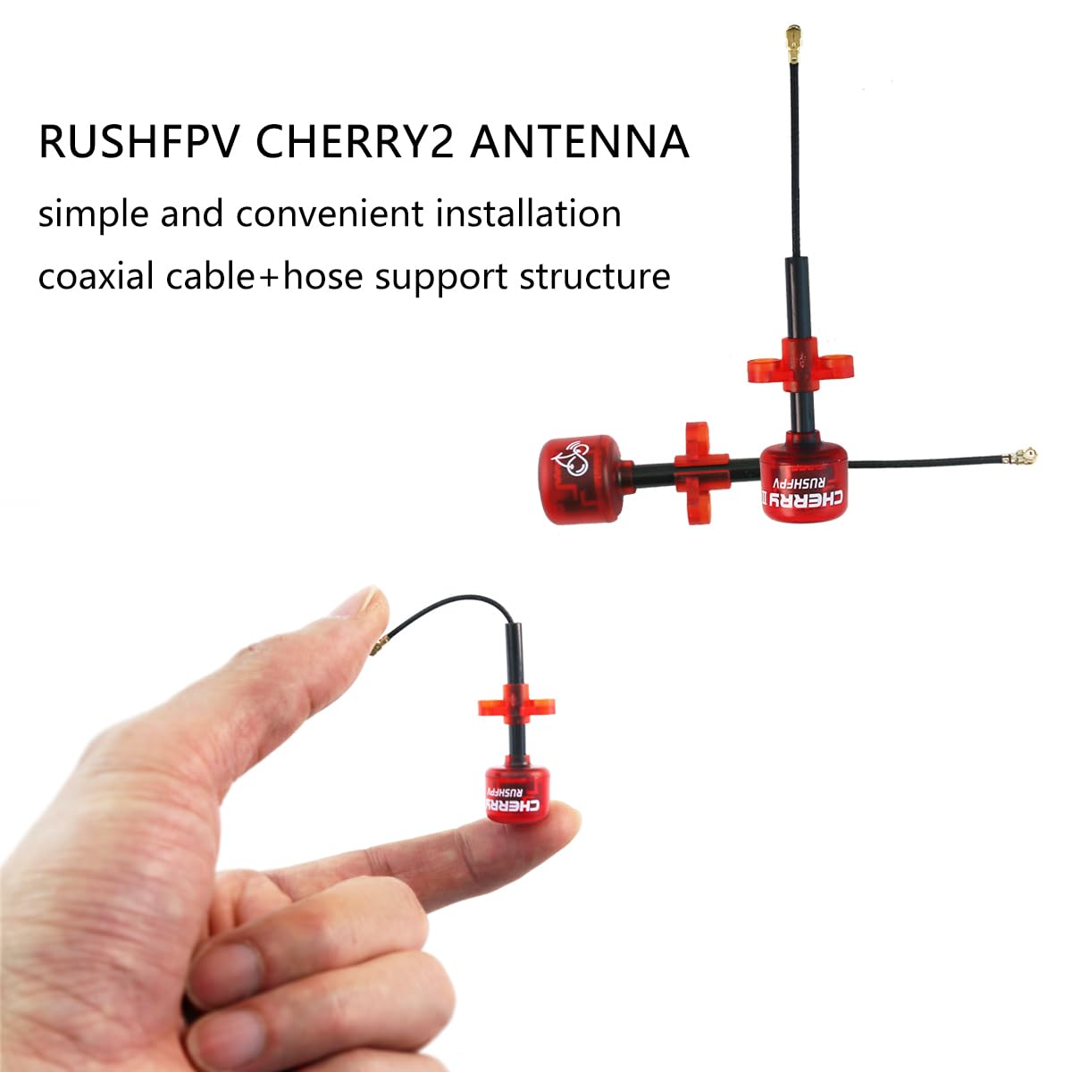 Rush Cherry2 FPV 5.8G Antenna IPEX UFL RHCP LDS FPV Racing Antenna 82CM per FPV Quadcopter Racing Drone