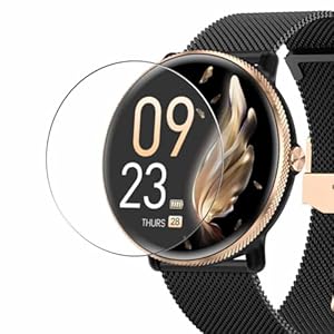 Puccy 3 Pack Tempered Glass Screen Protector, compatible with AKUMAKA S61 1.39″ smartwatch Smart Watch Protectors Guard