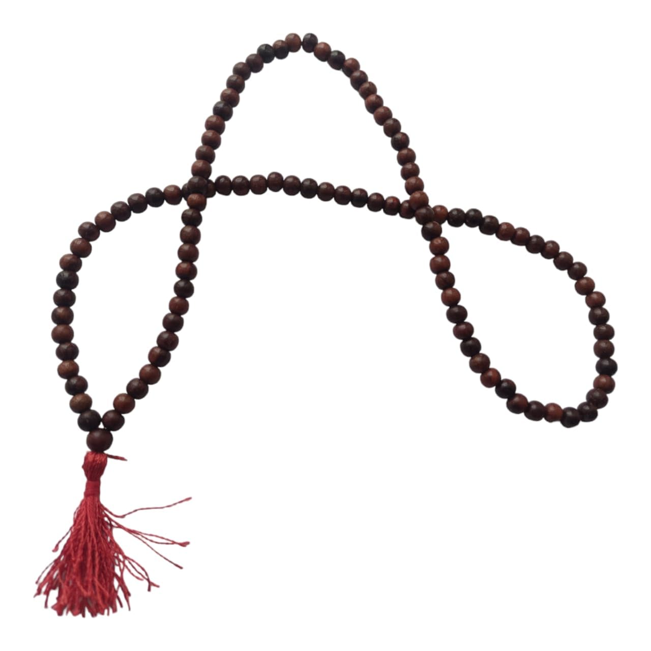 Red Sandalwood 6mm Malai Beads, Spiritual Meditation Tibetan Prayer Beads with Tassels for Women, Men, and Children - Powerful mala-image-21