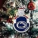 From the Heart Enterprises Penn State Santa with Team Logo Silver Metal Christmas Ornament Gift Tree Decoration PSU