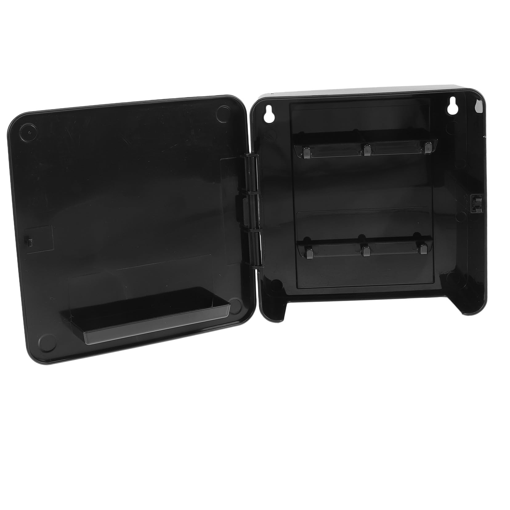 Portachiavi da Muro Moderno in Plastica Nera, Appendichiavi Magnetico senza Fori, Design Elegante per Ingresso e Negozio, Gancio Multifunzionale per Chiavi