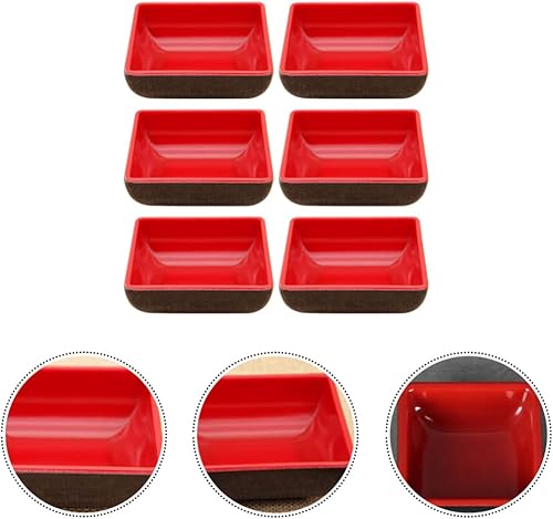 Miniatura 5 de Hemoton Juego de vajilla de 6 piezas para condimentos, platos de sushi y soya