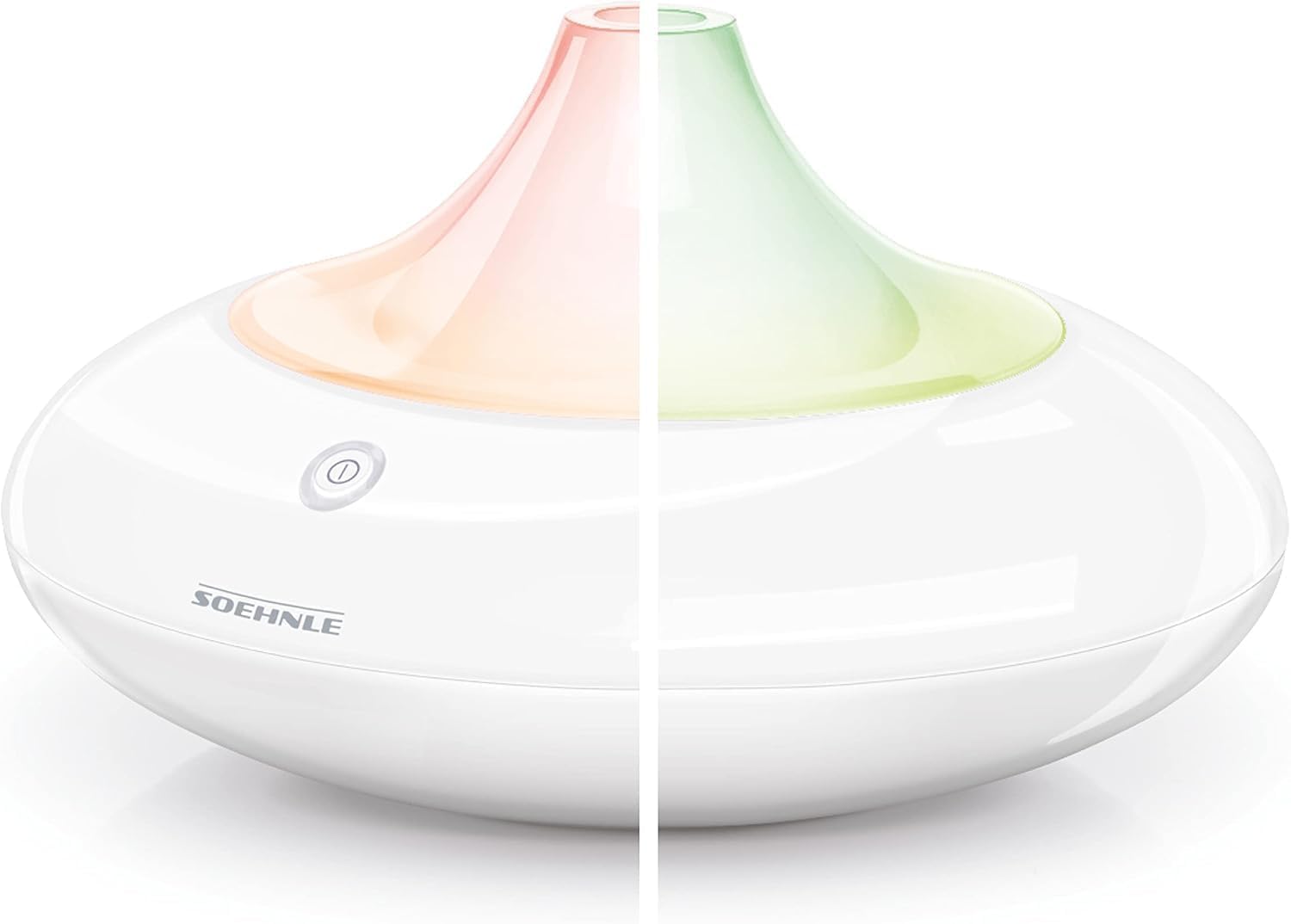 Soehnle Aroma Diffuser Ravenna, Diffuseur de parfum avec technique de nébulisation par ultrasons, Nébuliseur à éclairage alternant à LED avec réservoir de 80 ml, diffuseur d’huiles parfumées
