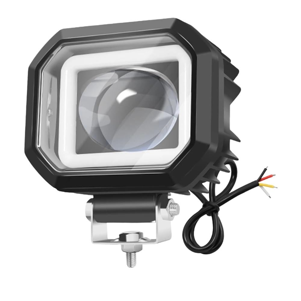 Fari Fendinebbia Faro per moto Bianco Giallo Luce di guida | Faro per moto Bianco Giallo Luce di guida Lampada di guida ausiliaria 40W Fendinebbia di guida 12-80V