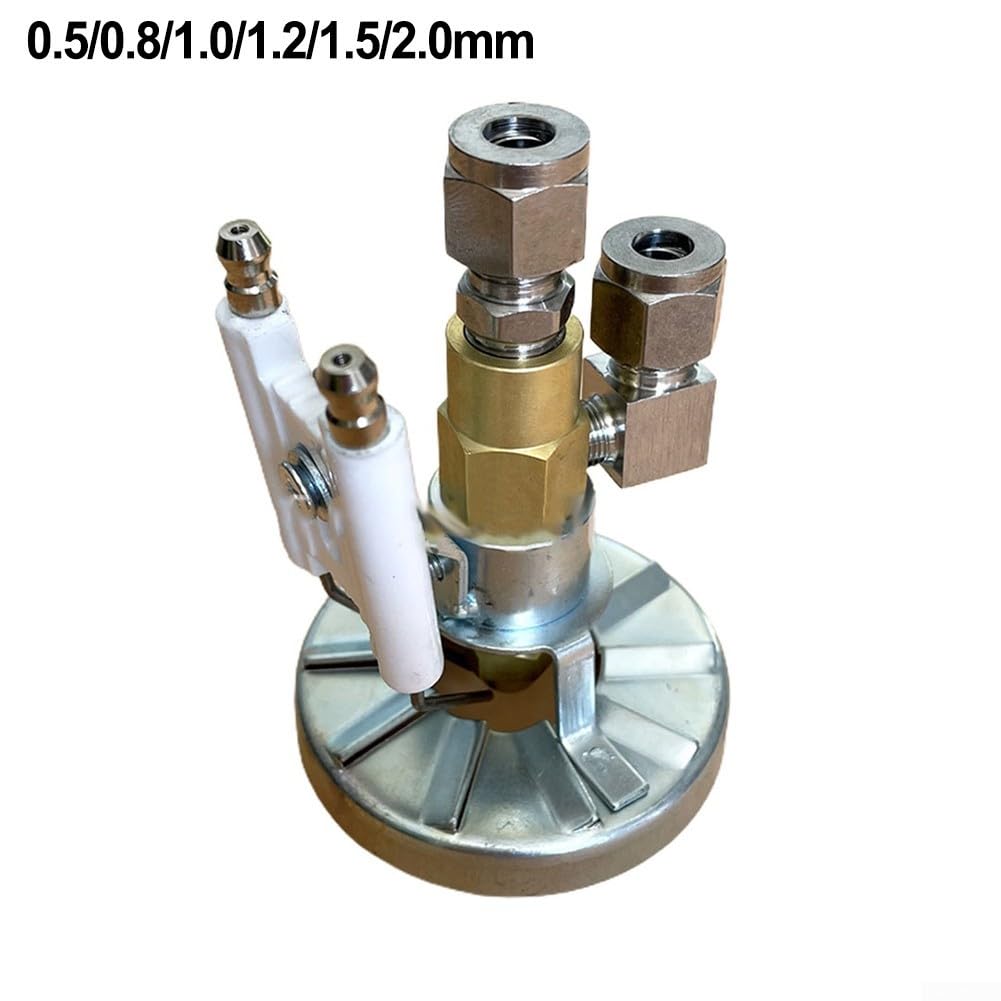 Zoegneer Ugello per bruciatore di oli esausti, in acciaio e ottone, sifone per bruciatore di oli usati, 78 mm (1,2 mm)