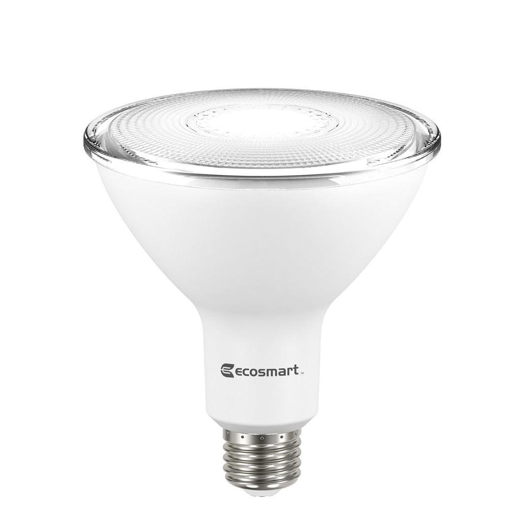 EcoSmart90W Equivalent Bright White PAR38 Non-Dimmable LED Flood Light Bulb (2-Pack)