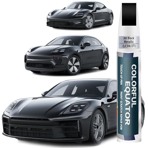 Image of Car Touch up Paint(LC9X /2T Jet Black Metallic) Compatible with Toyota /Porsche, Car Paint Pen Scratch Repair Two-In-One Touch Up Paint, Premium Car Scratch Remover for Deep Scratches