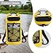 Yiju Dry Bag Backpack with Handle Mesh Pocket Sturdy IPX6 Waterproof Large Capacity for Travel Camping Fishing Boating, Yellow