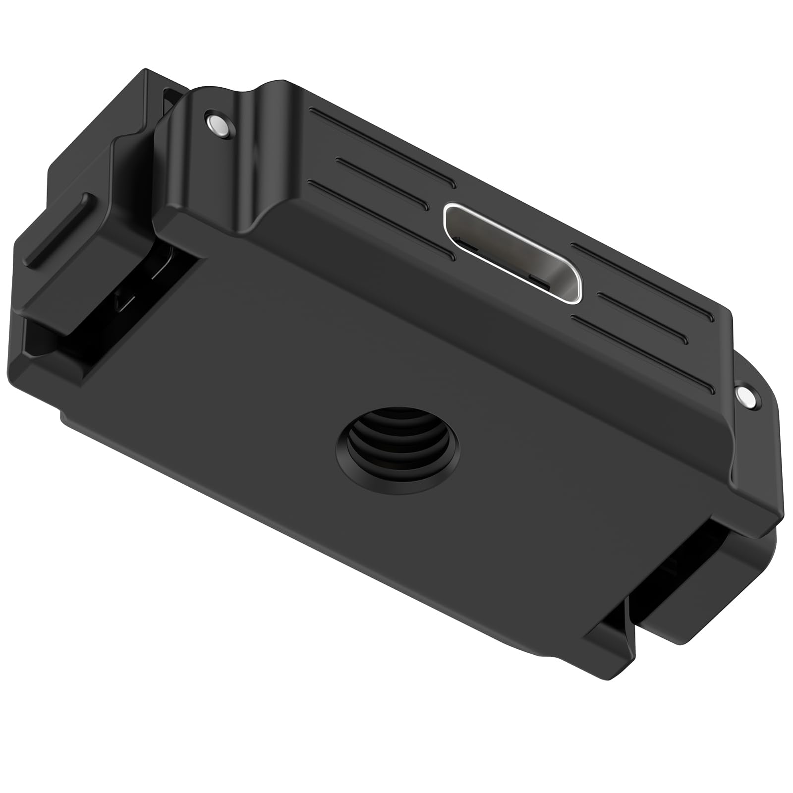 LOKEKE Kompatybilny z podstawą adaptera DJI Action 6, ładowarka Quick Release, stacja ładująca, stojak kompatybilny z DJI Osmo Nano z portem USB typu C, stop cynku, bez kabla do ładowania