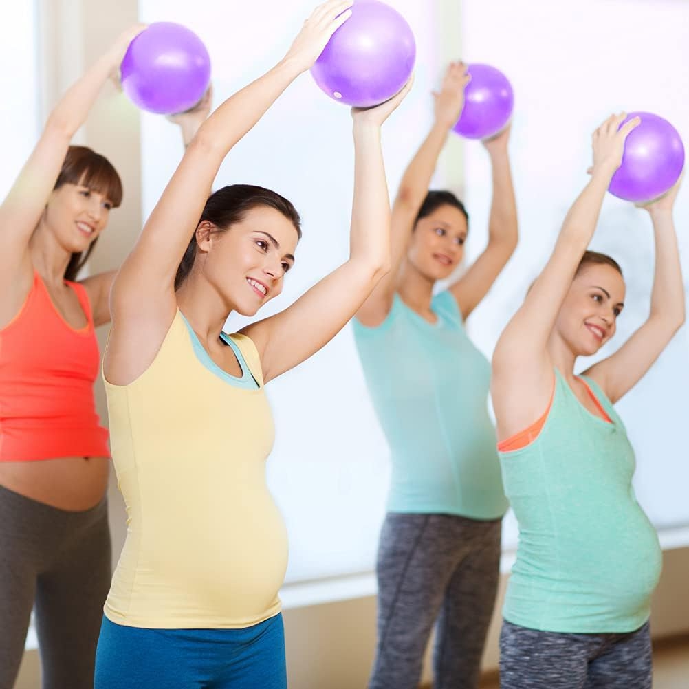 Lanjue Palla da Pilates, Palla da Yoga Palla da Fitness Antiscivolo Anti-Scatto Palla da Yoga Balance Palla Sportiva per Allenamento Addominali e Spalle da 25 cm, Equilibrio, Sport, Pilates
