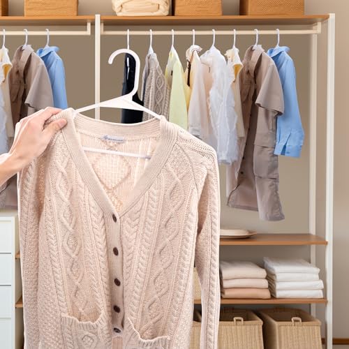 Our Modern Space 1040 100 Pack Adult Plastic Hanger For Shirt Pants Coats Dresses Skirts Suits Jackets thumb #5