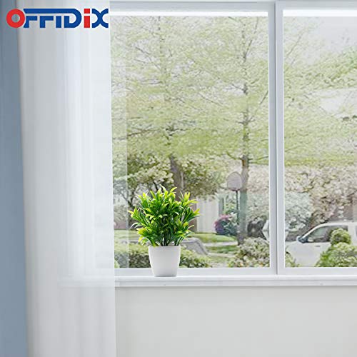 OFFIDIX-Mini-Plantes-Artificielles-Plantes-en-Plastique-avec-Vase-Carre-Faux-Plastique-Maison-Plantes-Vertes-pour-Bureau