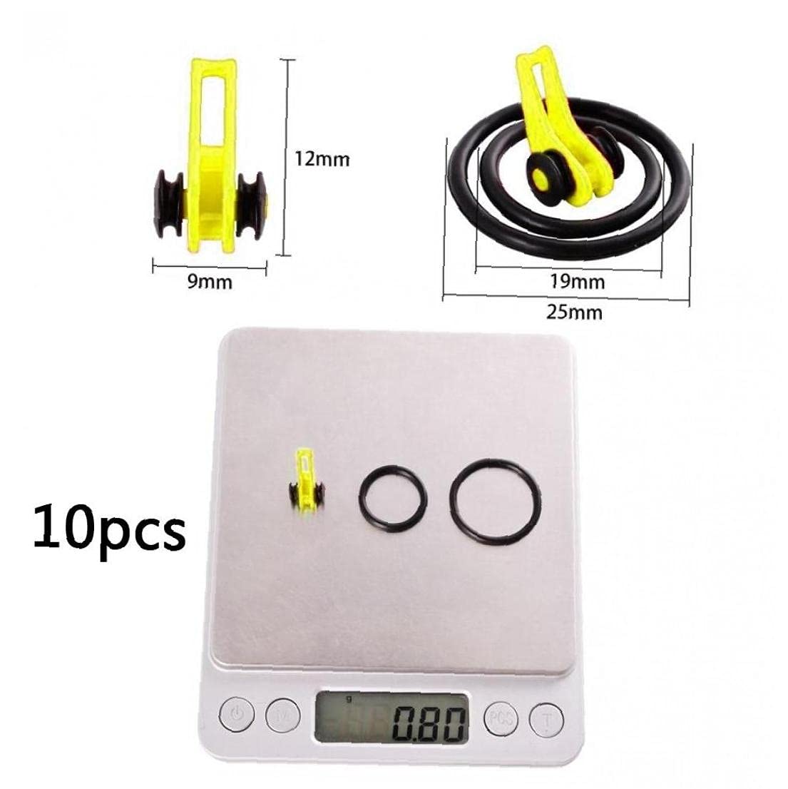 10 Unids/Bolsa De Plástico De Caña De Pescar Pole Hook Keeper for Lockt Bait Bucket Height Titular De Seguridad Accesorios De Aparejos De Pesca