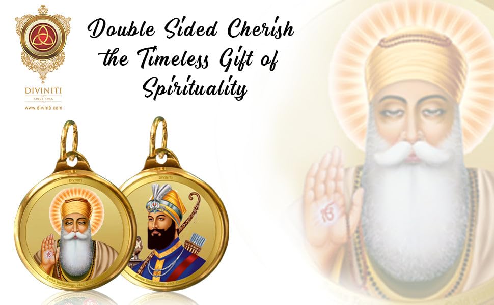 Image of DIVINITI 24K Gold Plated Double-Sided Religious Pendant with Premium Gift Box, Spiritual Locket for Men & Women, Devotional Jewellery for Gifting & Everyday Wear