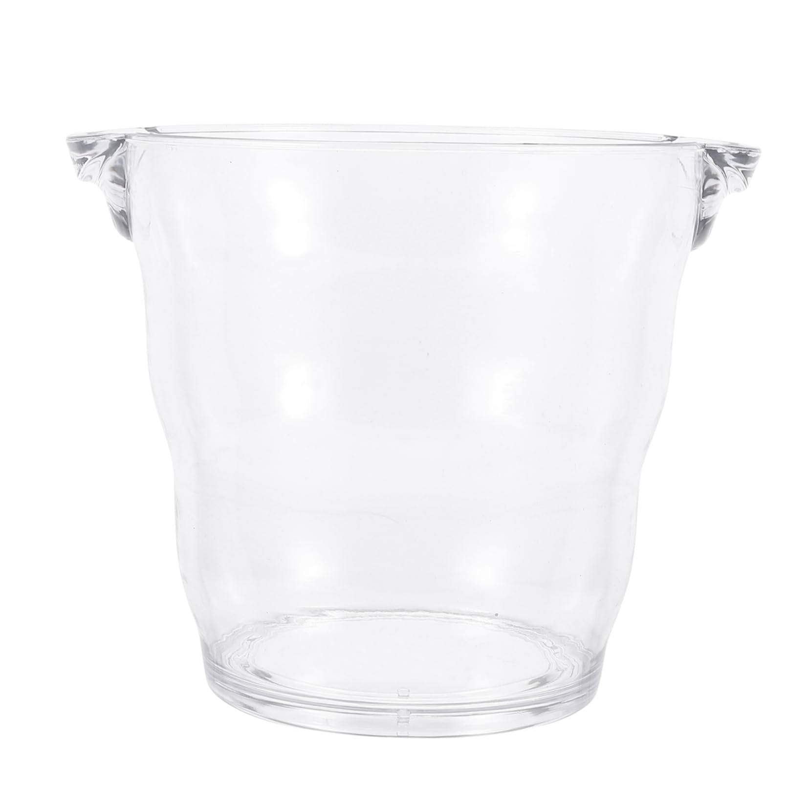 AUTSUPPL Red Wine Barrel Ice Cubes Storage Bucket for Parties Elegant Barrel Design Double Ear Handle Large Capacity Plastic