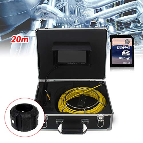 Preisvergleich Produktbild Kanalkamera Inspektionskamera Rohrkamera DVR Wasserdicht 20m Schiebeaal (Enthalten Sie eine 8 GB SD-Karte), WF92