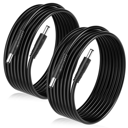 Male to Male DC Cable 12V Power Extension Cord 5.5mm x 2.1mm Connector,5V 9V 24V 12 Volt DC Extension Cable Power Cord Barrel Plug Supply Adapter Extender Wire for Security Camera,LED Strip Light 3FT