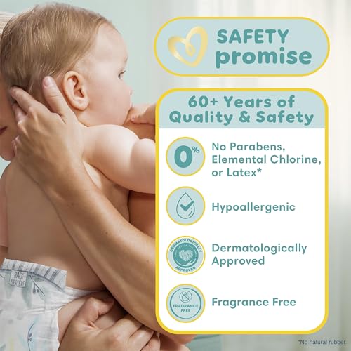 Image of Pampers Pure Baby Diapers, Size 2 (12-18 lbs), 74, Up to 100% Leakproof, Premium Hypoallergenic Soft Diapers