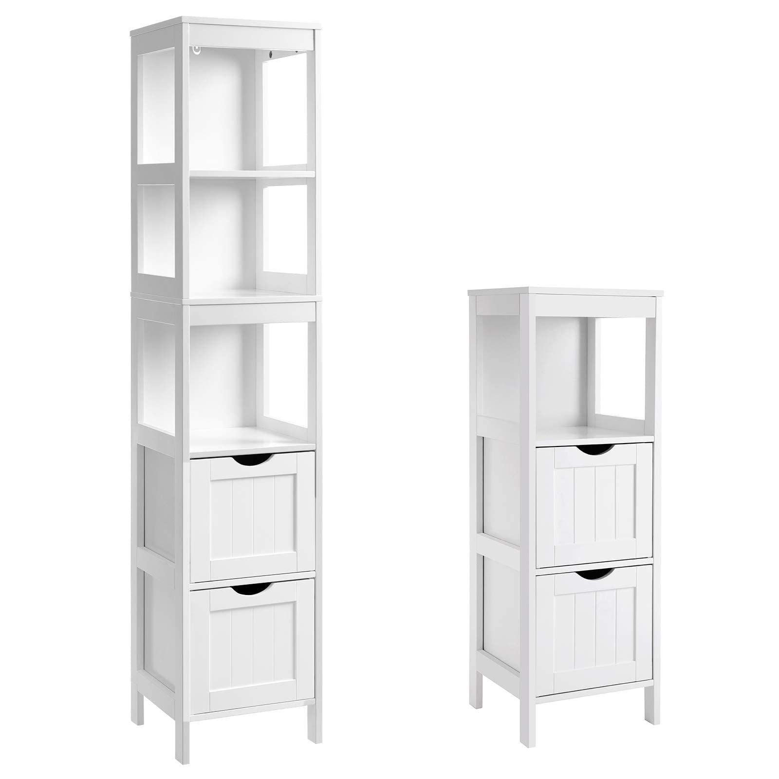 VASAGLE Bathroom Tall Bundle, Floor Storage Linen