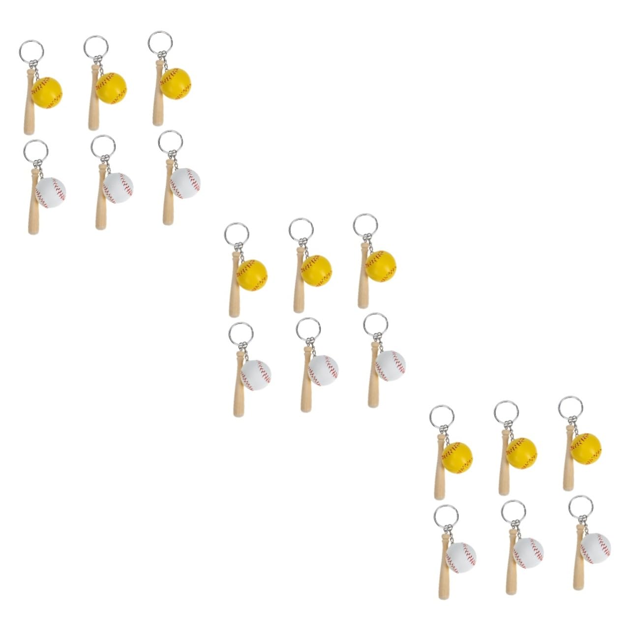 Portachiavi Da Baseball Keeychain Carino Mazza Da Baseball in Miniatura Giocatore Catena Portachiavi Uomini Regali Sportivi Per Ragazzi Di Legno