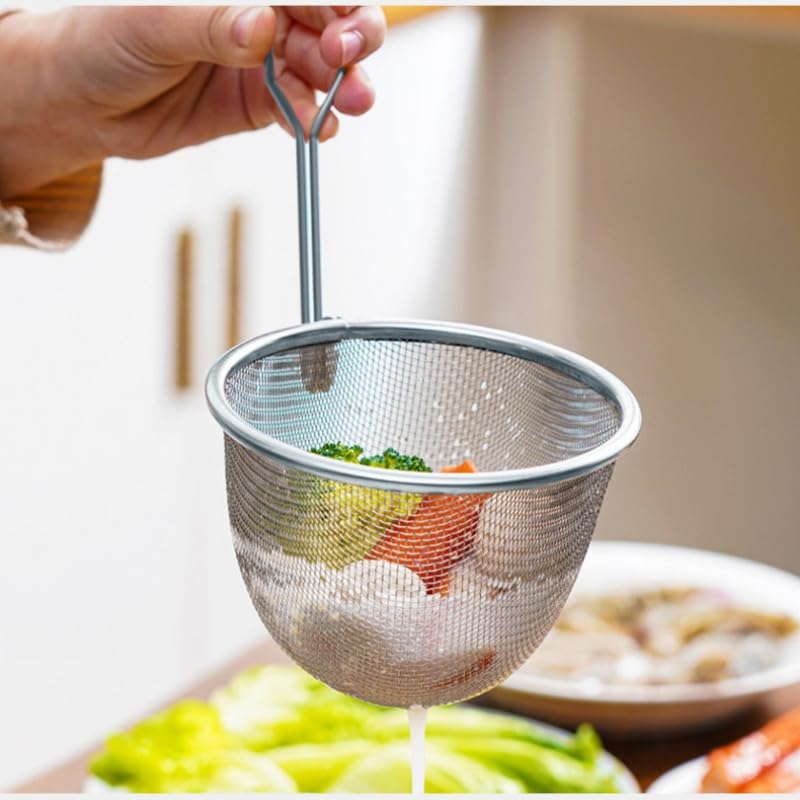 Amazon | SHDHJ(売店)ステンレスこし器 麺 湯切り ザル ラーメン