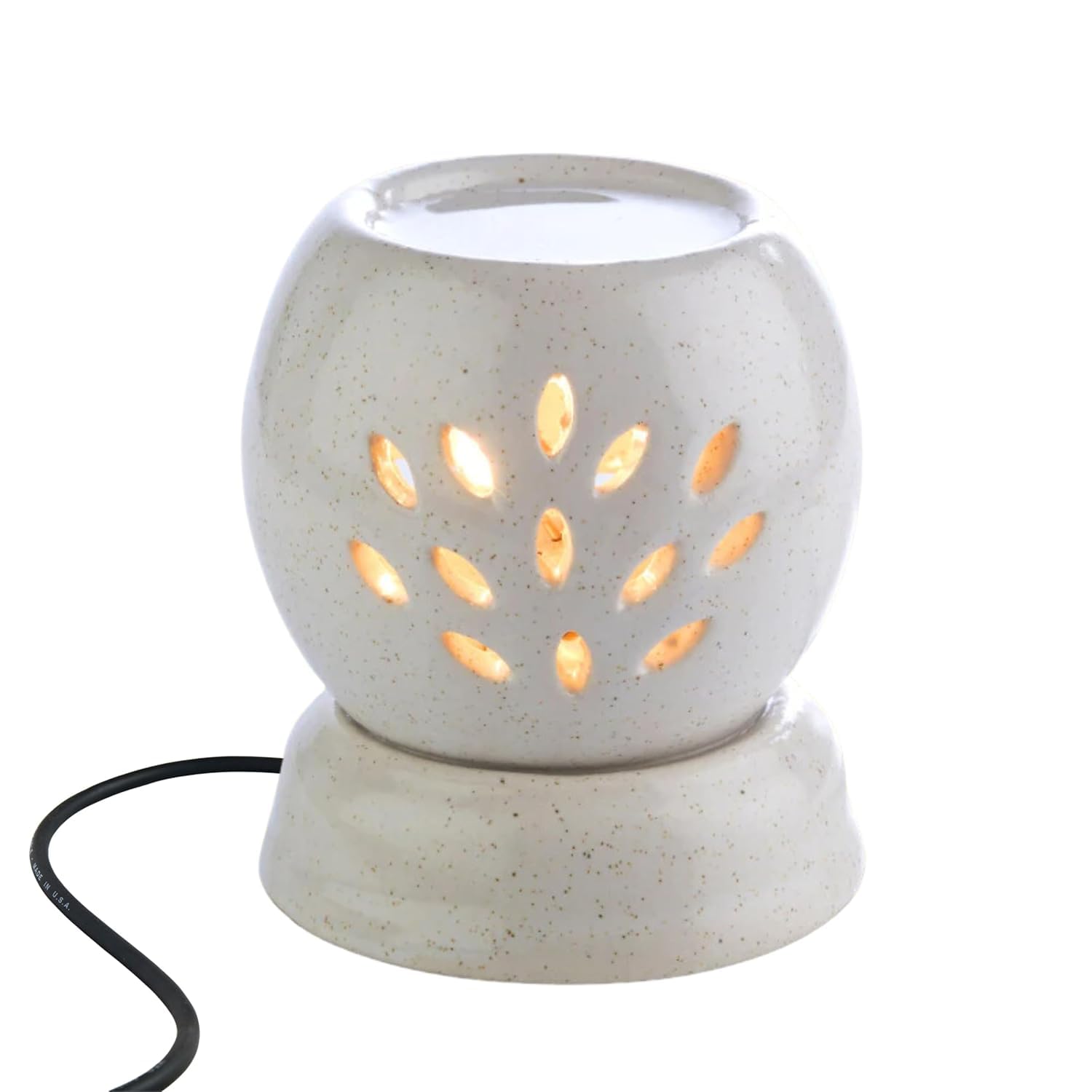 Tashinest Handcrafted Ceramic Electric Round Shaped Aroma Diffuser| Aroma Oil Burner for Aromatherapy-picture-17