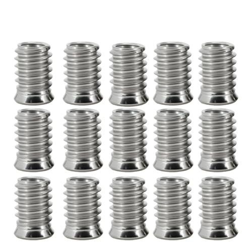 304�X�e�����X�|�Z�p�\�P�b�g���ߍ��݃C���T�[�g�Ƌ�i�b�gM4 M5 M6 M8�؍H�ؐ��C���T�[�g�i�b�g�e�[�u���f�X�N�`�F�A�x�b�h�i�b�g(15pcs,M6x25)