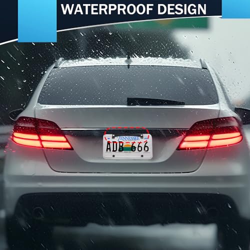Image of Reverse Rear Camera License Plate Bracket, Rear Camera Car Mount, Dash Cam Rear View Camera Metal Bracket, Car Accessories Back Up Camera License Plate Frame for Dash Cam Mirror Camera