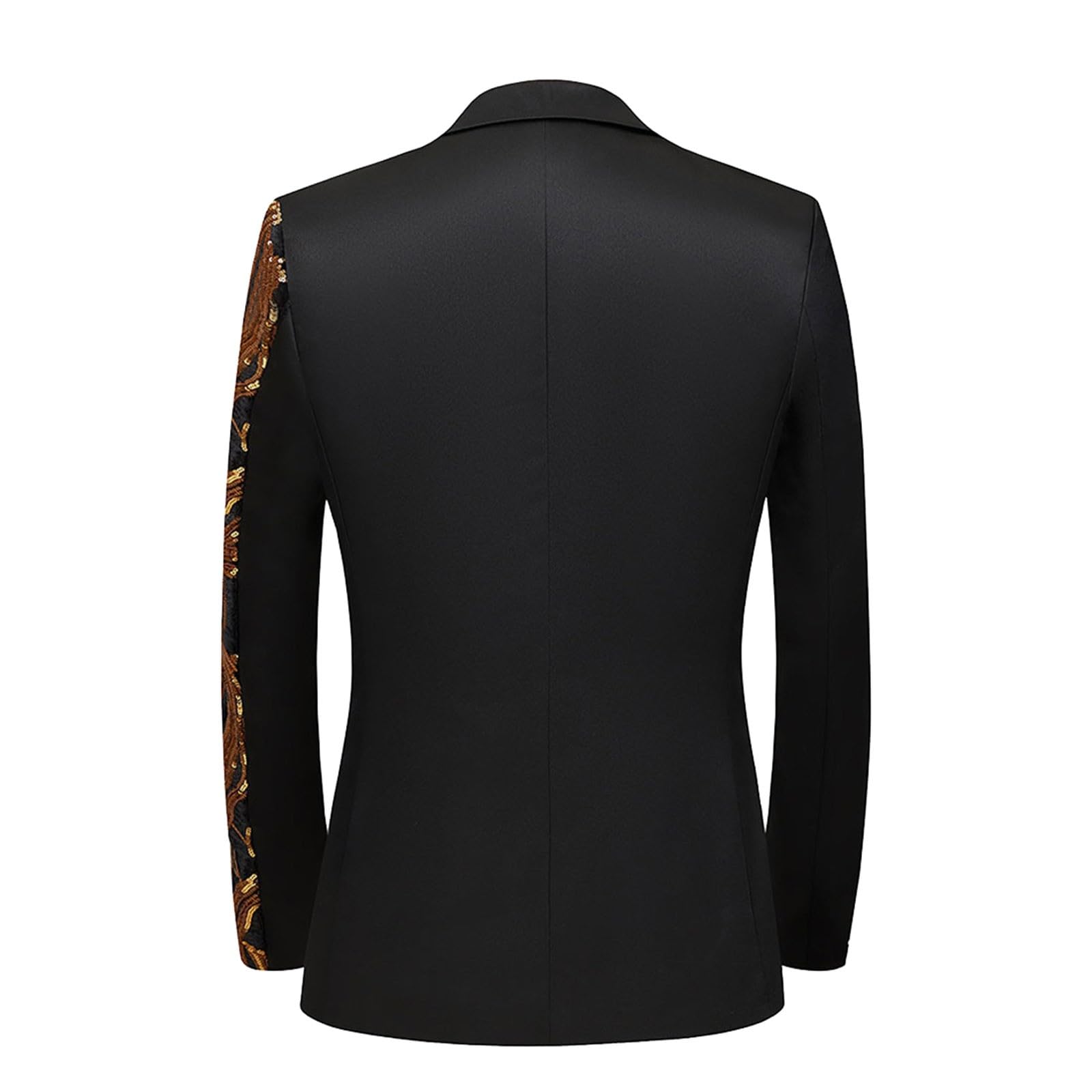 Herren Pailletten Sakko, Blazer Herren Farbblock, Männer Anzug Mantel Langarm, Sakko Herren Regular Fit Hausanzug Freizeitanzug Anzugjacke für Hochzeit, Party, Festlich