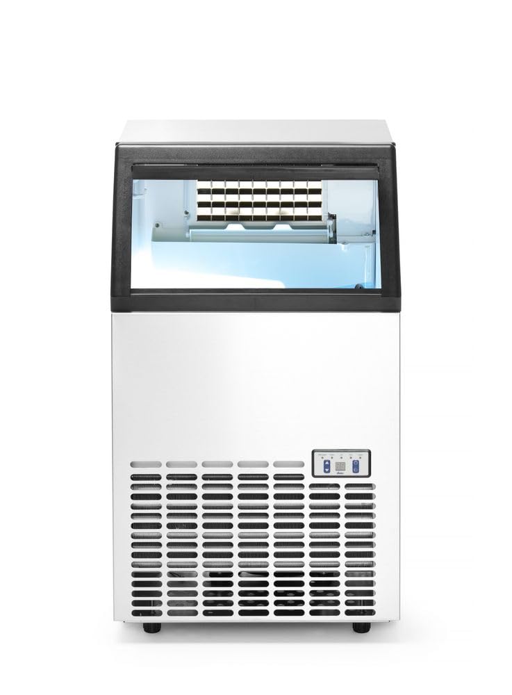 HENDI Máquina para Hacer Cubitos de Hielo, Arktic, Producción: 35kg/24h, Depósito: 15kg, Fabricador de Hielo, 230V/280W, 448x400x(H)798mm, Acero Inoxidable