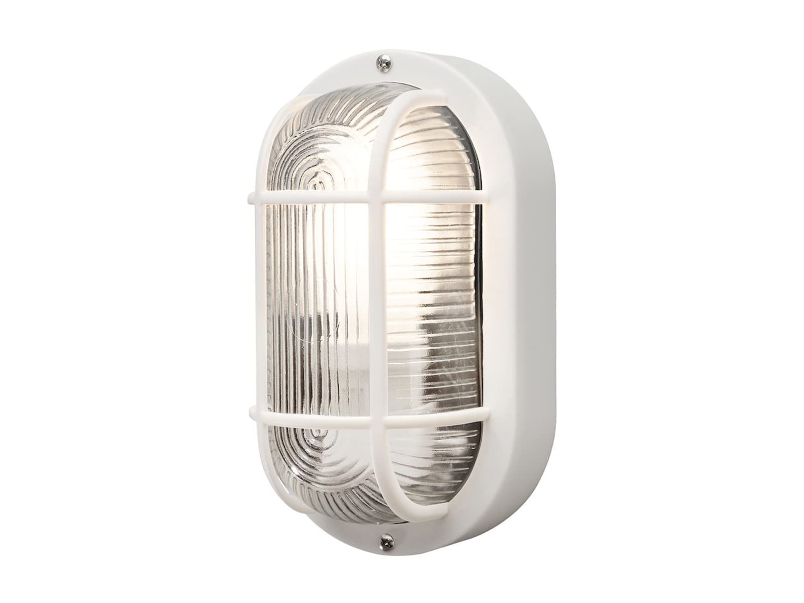 Konst Smide 7650-200 - Aplique Oval de Exterior, Blanco