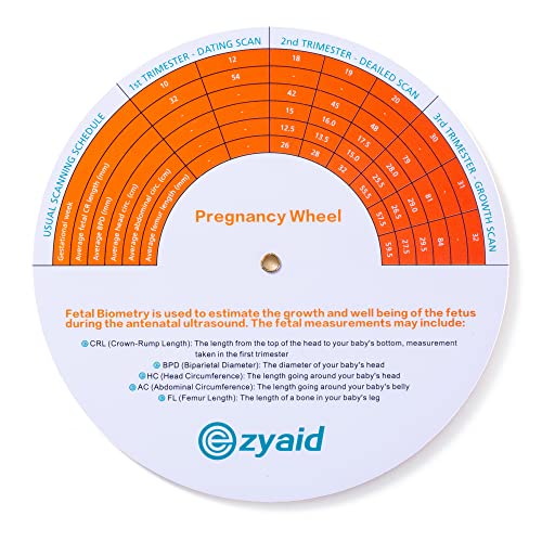 pregnancy wheel due date ob-gyn calculator with crl bpd hc ac and fl guide edc wheel for pregnant womenhealthcare providers