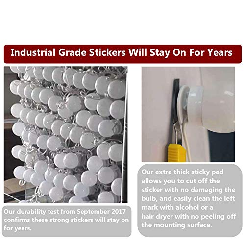 Waneway Vanity Lights For Mirror, Diy Hollywood Lighted Makeup Vanity Mirror With Dimmable Lights, Stick On Led Mirror Light Kit For Vanity Set, Plug In Makeup Light For Bathroom Wall Mirror, 10-Bulb #TOP2