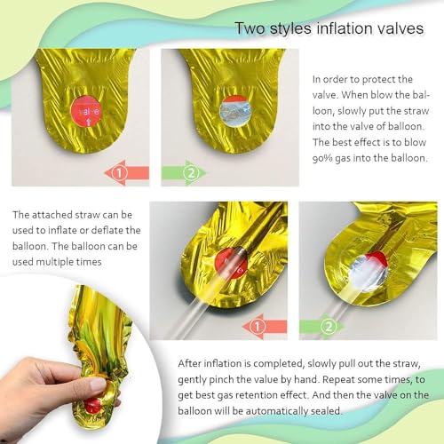 Wallet Balloons Gold Coin Balloons Ideal Decor for Gold Rush Themed Parties/New Year/Christmas/Halloween//Birthday /Wedding/Anniversaries/retro parties/college entrance/graduation parties13pcs - Image 8