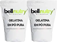 Gelatina Pura Natural Sem Sabor E Incolor 2kg Rica Em Proteina - Bellnutry Alimentos