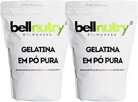 Gelatina Pura Natural Sem Sabor E Incolor 2kg Rica Em Proteina - Bellnutry Alimentos