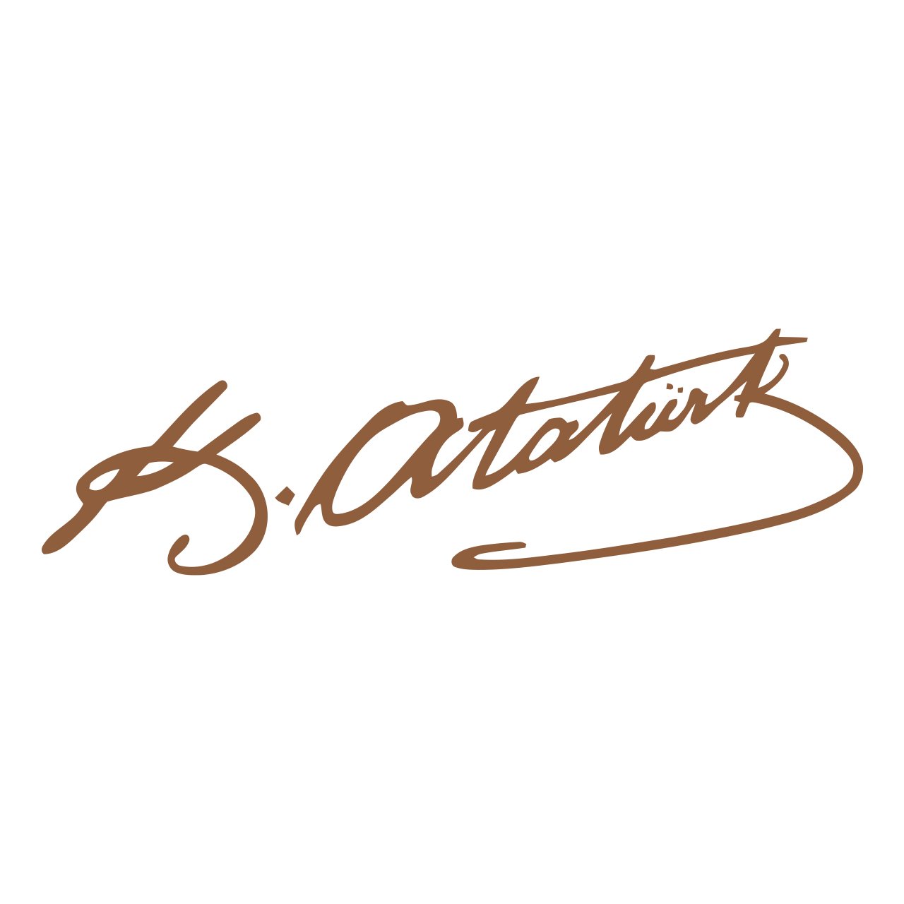 Adesivo Vetro Auto Con Firma Atatürk "Imza Mustafa Kemal" - Decalcomania Adesiva Opaca Per Auto, Pareti, Vetro - 25x9 Cm (Nero) - 2