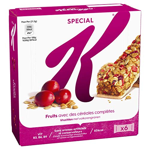  Barres céréales Special K Kellogg's Fruits Rou...