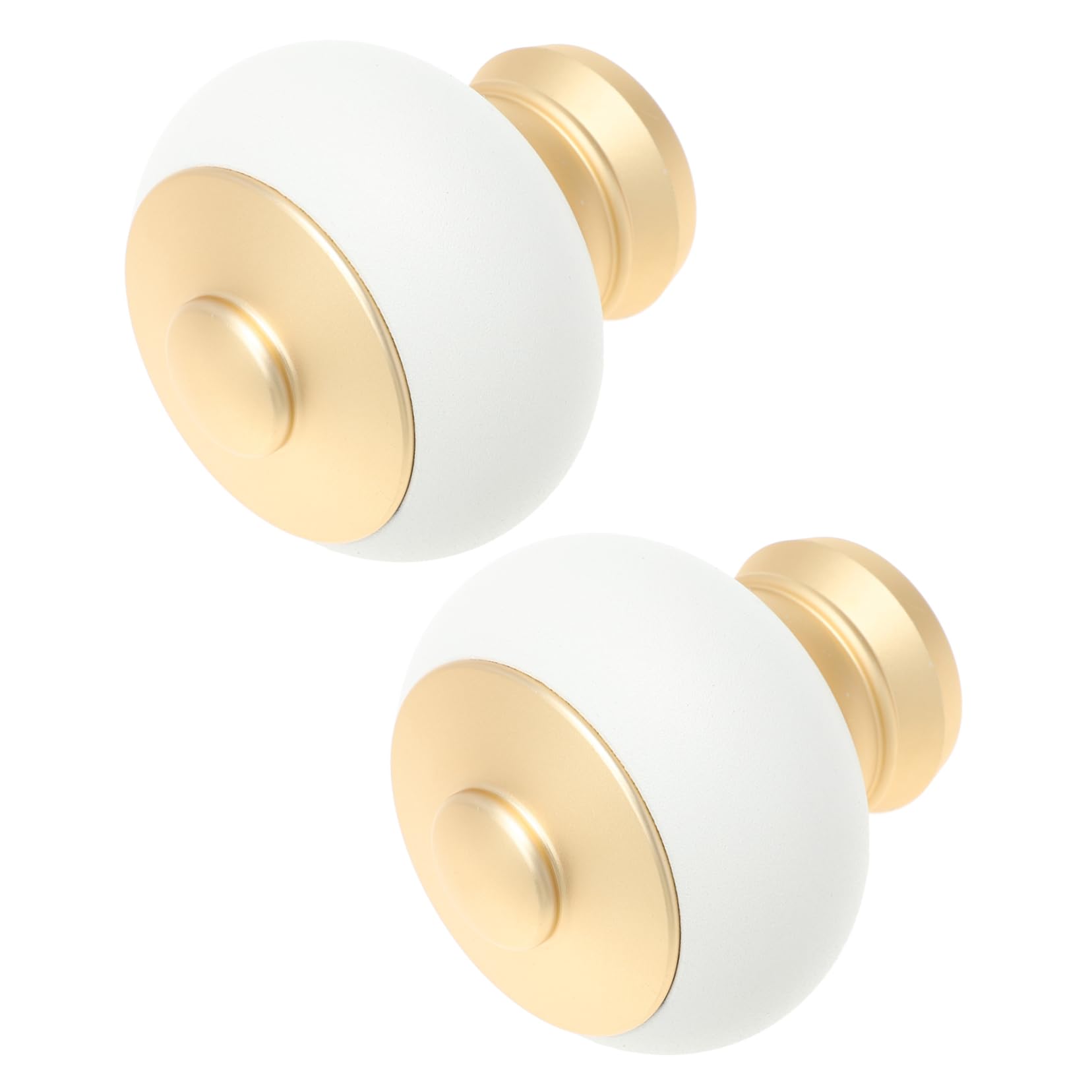 JECOMPRIS 2pcs Decorative Curtain Rod Finials for Elegant Roman Style Window Treatment Accessories Textured and Easy Installation Home