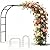 Metal Pergola Arbor,7.5 Feet Wide x 6.4 Feet High or 4.6 Feet Wide x7.9 Feet High,Assemble Freely 2 Sizes,for Various Climbing Plant Wedding Garden Arch Bridal Party Decoration Wide Arbor