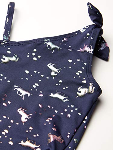 Image of Pink Platinum Girls Baby Girls Unicorn Rainbow Print Swimsuit